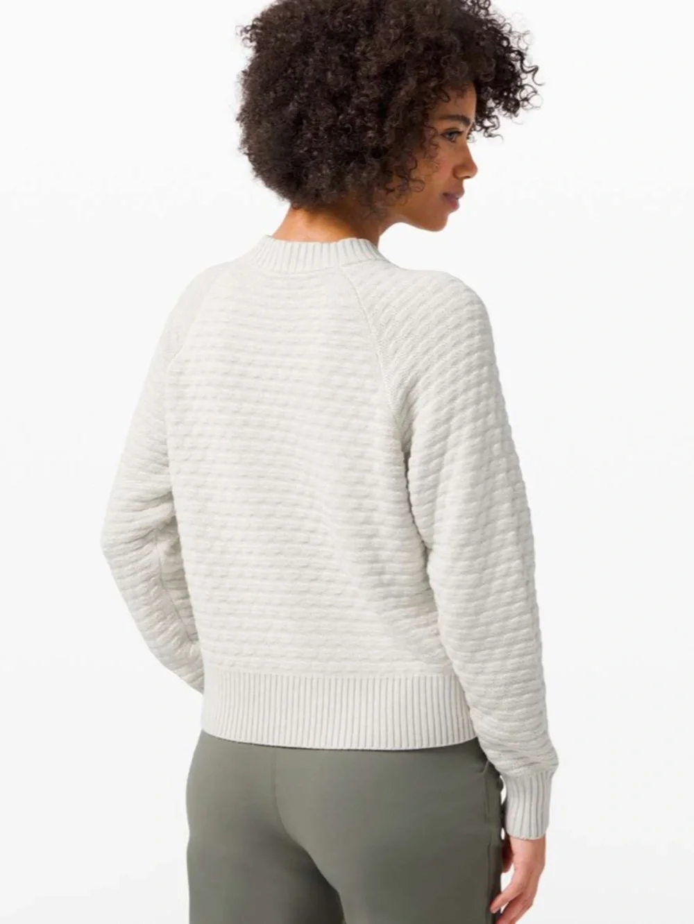 Lululemon Texture Play Crew Neck Pullover Sweater In Vapor